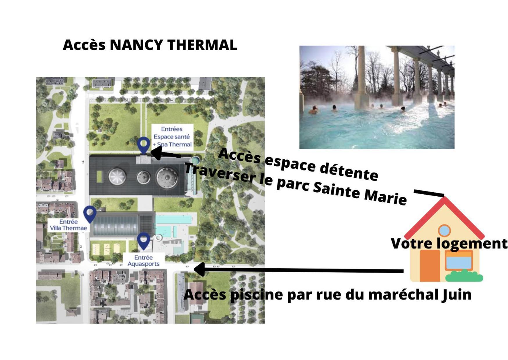 Nancy Thermal A 2 Min -Le 1909- 8 Pers- Parking Chez Julie 외부 사진